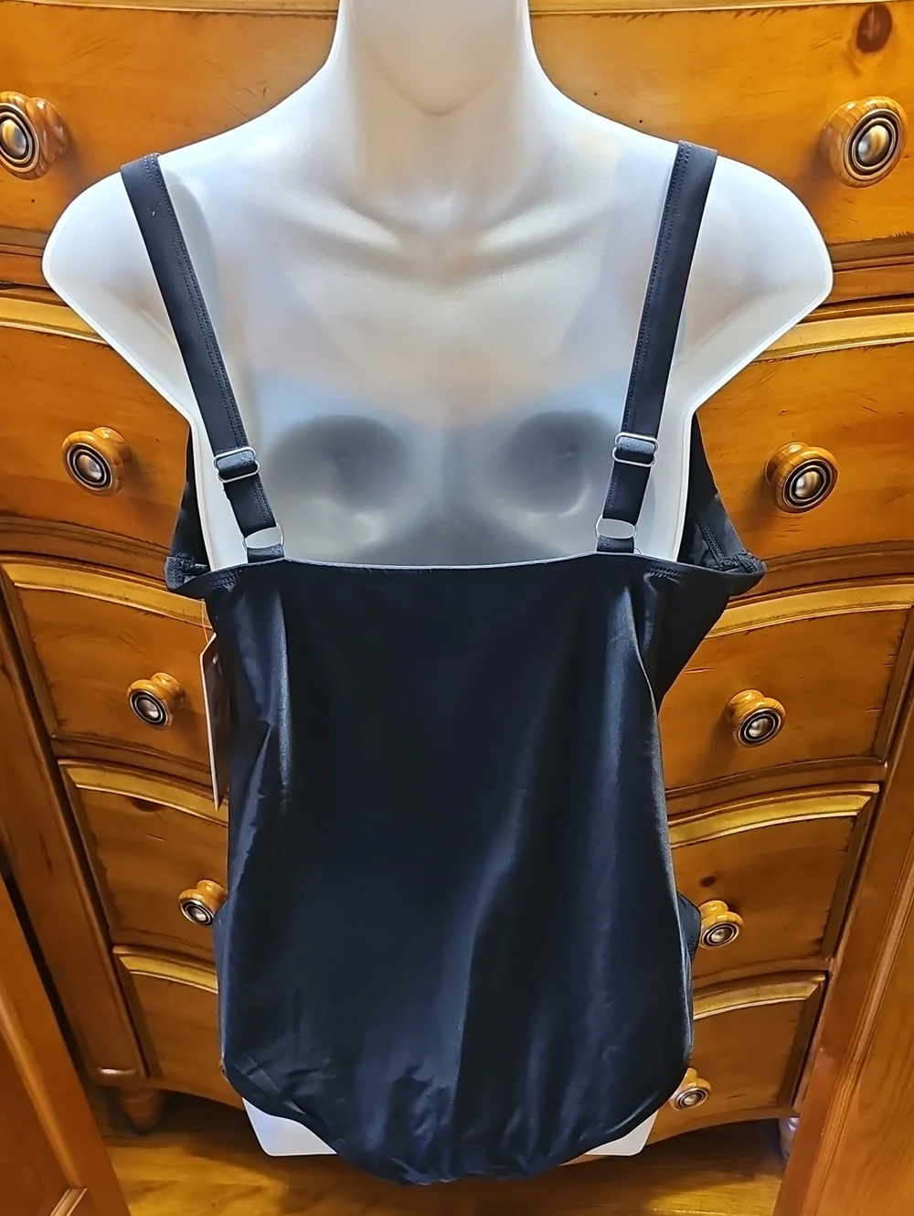 32 Degree Cool Black One-Piece Tank Swimsuit